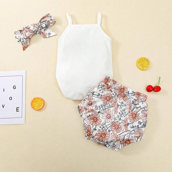 rompers 2021 baby girls three-piece clothes set, white boat neck sleeveless romper, printed pattern shorts and headdress, Blue
rompers 2021 baby girls three-piece clothes set, white boat neck sleeveless romper, printed pattern shorts and headdress, Blue
