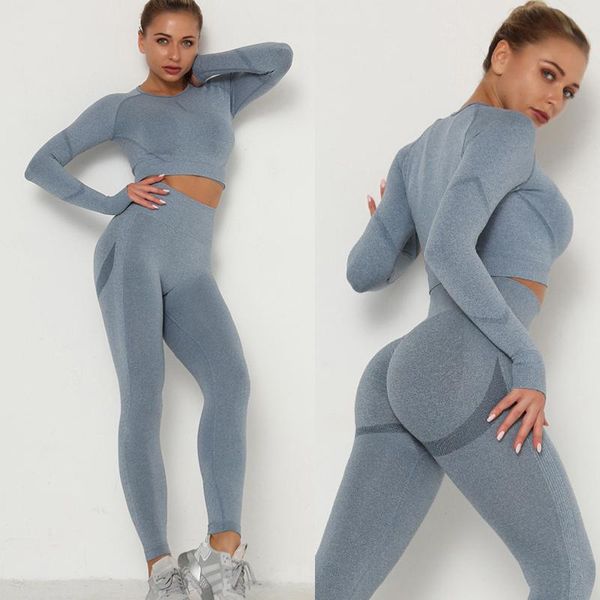yoga outfit 2pcs seamless woman set long sleeve fitness crop + high waist leggings female clothing workout clothes for women
yoga outfit 2pcs seamless woman set long sleeve fitness crop + high waist leggings female clothing workout clothes for women