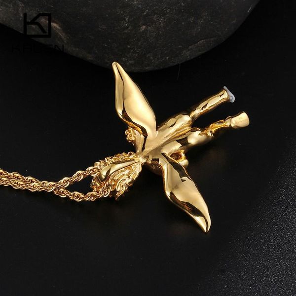 classic angel necklaces for men women stainless steel gold boy pendant necklace fashion lucky jewelry accessories, Silver
classic angel necklaces for men women stainless steel gold boy pendant necklace fashion lucky jewelry accessories, Silver