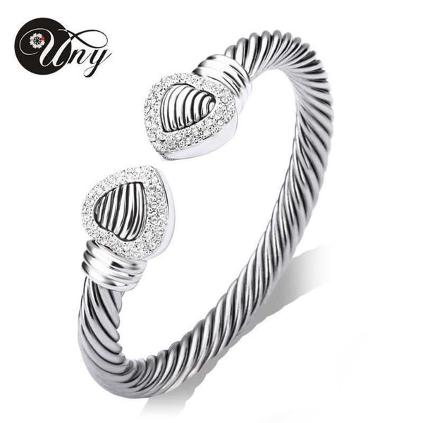 uny bangle love heart twisted wire bracelet bangle designer brand retro unique elegant women fashion jewelry bracelets 210713, Black
uny bangle love heart twisted wire bracelet bangle designer brand retro unique elegant women fashion jewelry bracelets 210713, Black