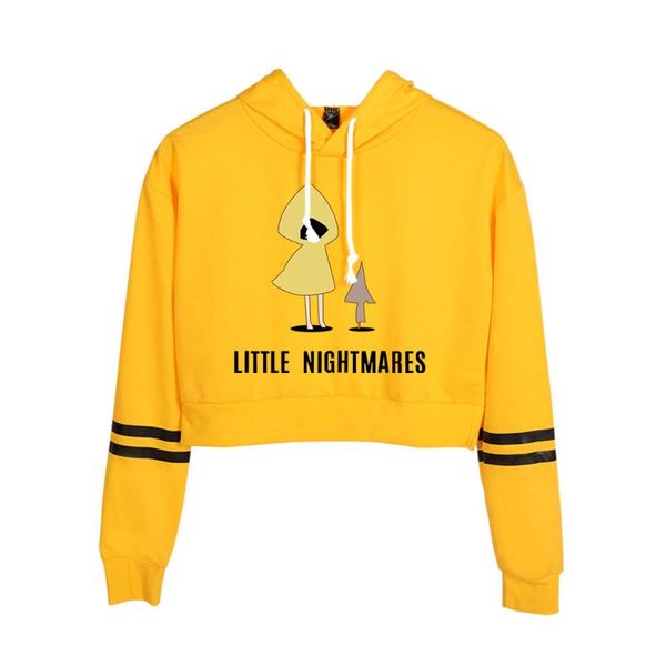 women's hoodies & sweatshirts little nightmares hoodie female navel cropped pullover casual streetwear short girls clothes, Black
women's hoodies & sweatshirts little nightmares hoodie female navel cropped pullover casual streetwear short girls clothes, Black