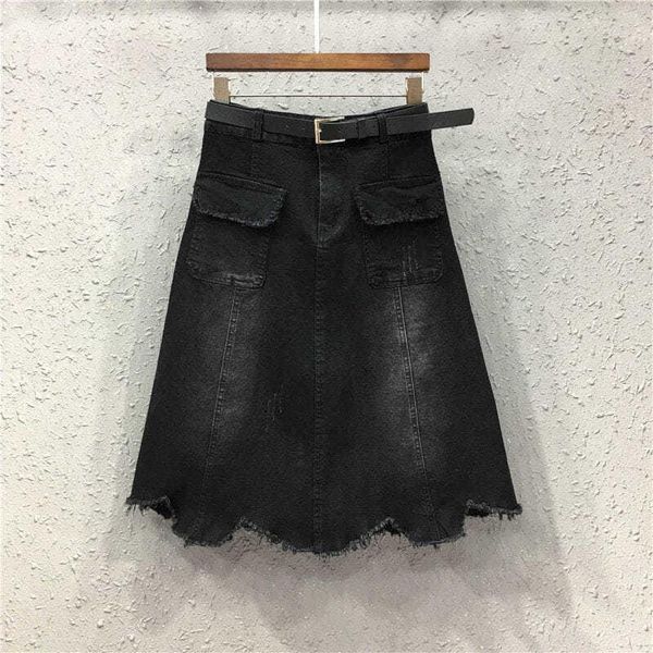 skirts women 2021 summer fashion loose thin a-line female high waist cowboy ladies mid-long pockets denim u131, Black
skirts women 2021 summer fashion loose thin a-line female high waist cowboy ladies mid-long pockets denim u131, Black