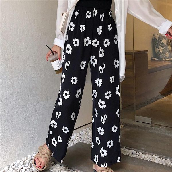 women's pants & capris thin straight high waist casual clothing summer style fashion brand black floral 2021 pantalon femme, Black;white
women's pants & capris thin straight high waist casual clothing summer style fashion brand black floral 2021 pantalon femme, Black;white