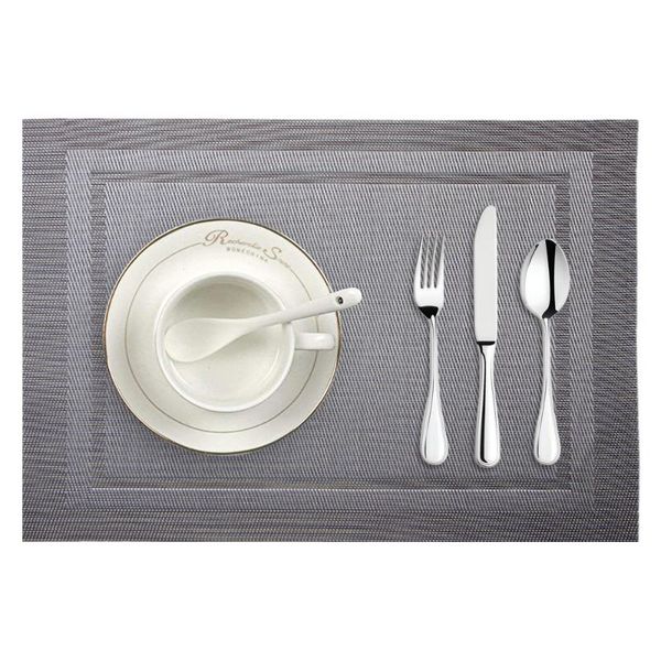 mats & pads table dinner placemat woven non-slip pvc insulation washable for kitchen d90808
mats & pads table dinner placemat woven non-slip pvc insulation washable for kitchen d90808
