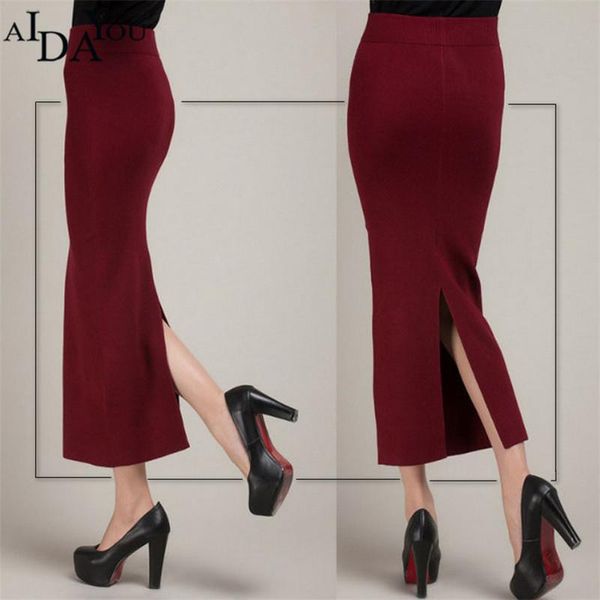 skirts 2021 winter fashion women pencil skirt knitting autumn ladies cotton mid-calf elegant slim pure color long aidayou ouc734, Black
skirts 2021 winter fashion women pencil skirt knitting autumn ladies cotton mid-calf elegant slim pure color long aidayou ouc734, Black