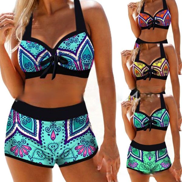 women's swimwear brazilian bikini set boxer swimsuit high waist printed 2 piece sets push up bathing suit beachwear trajes, White;black
women's swimwear brazilian bikini set boxer swimsuit high waist printed 2 piece sets push up bathing suit beachwear trajes, White;black