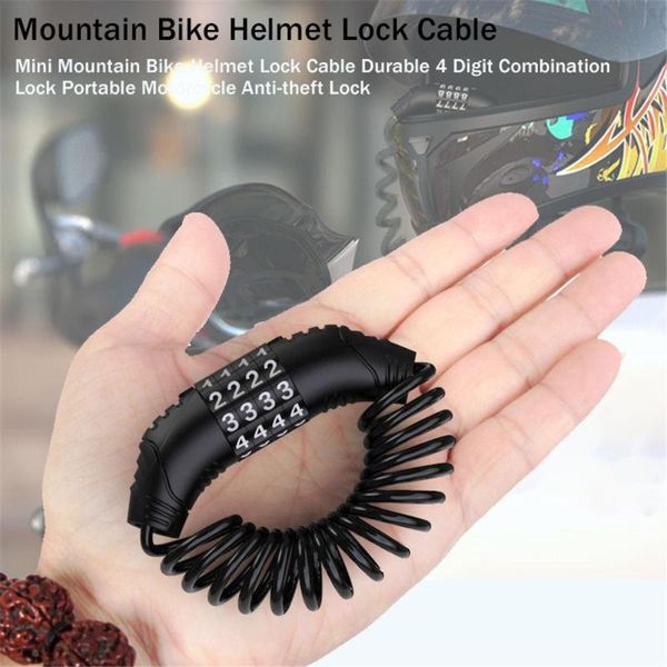 theft protection accurate anti lock cable durable 4 digit combination resettable helmet portable for motorcycle mini mountain bike
theft protection accurate anti lock cable durable 4 digit combination resettable helmet portable for motorcycle mini mountain bike