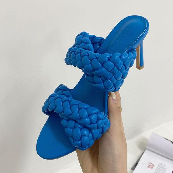designer pu leather braided high heel sandals slippers women party shoes cross wove folds mules thin dress, Black
designer pu leather braided high heel sandals slippers women party shoes cross wove folds mules thin dress, Black