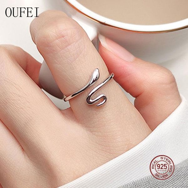 cluster rings open ring for women 925 sterling silver fashion fine animal snake simple jewelry accessories holiday gift, Golden;silver
cluster rings open ring for women 925 sterling silver fashion fine animal snake simple jewelry accessories holiday gift, Golden;silver