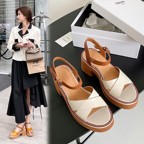 dress shoes vintage women sandals 2021 summer platform genuine leather chunky heels pumps est retro office lady woman, Black
dress shoes vintage women sandals 2021 summer platform genuine leather chunky heels pumps est retro office lady woman, Black