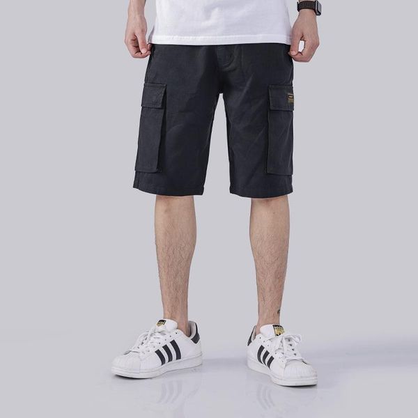 tide brand pants men's summer big pocket loose polyester cotton casual shorts regular pockets knee length, White;black
tide brand pants men's summer big pocket loose polyester cotton casual shorts regular pockets knee length, White;black