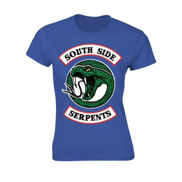 ladies riverdale southside snakes blue licensed women ladies t-shirt, White;black
ladies riverdale southside snakes blue licensed women ladies t-shirt, White;black