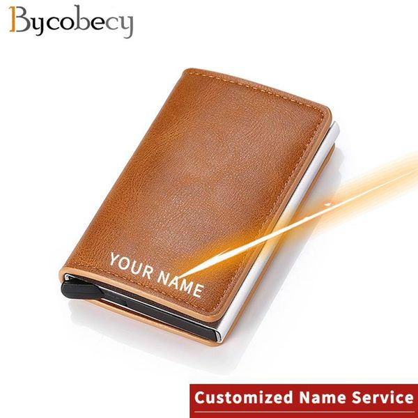 card holders laser lettering wallet 2021 aluminum alloy rfid anti-theft pu leather men's holder bank, Brown;gray
card holders laser lettering wallet 2021 aluminum alloy rfid anti-theft pu leather men's holder bank, Brown;gray