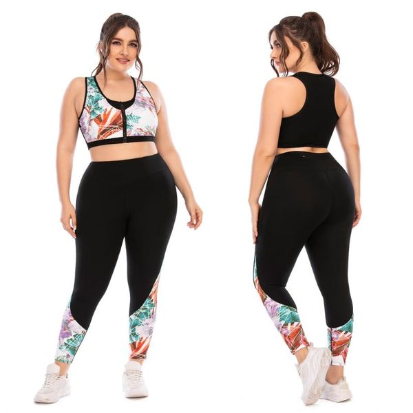 plus size tracksuits 2021 women's tracking suits sport sets sportsuit sportwear plussize running yoga for female bra long trouser, Black
plus size tracksuits 2021 women's tracking suits sport sets sportsuit sportwear plussize running yoga for female bra long trouser, Black