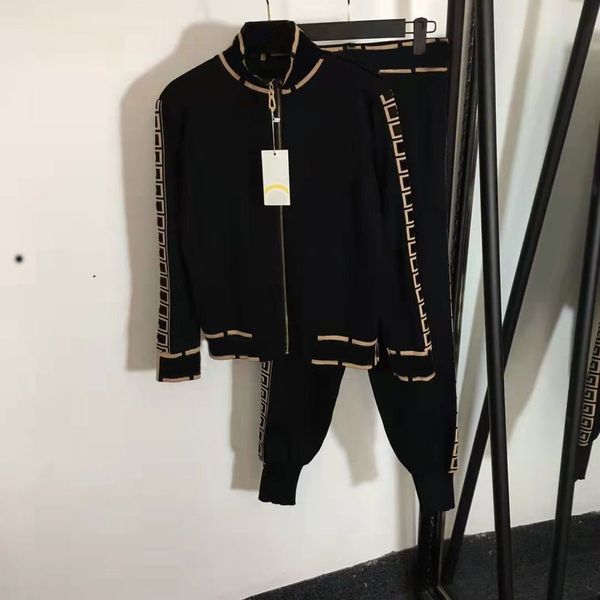 womens tracksuit fashion knit sweater two piece set embroidery women 21fw luxurious letter embroidery suit tracksuits, Gray
womens tracksuit fashion knit sweater two piece set embroidery women 21fw luxurious letter embroidery suit tracksuits, Gray