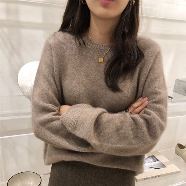 women's sweaters jinjiaxian autumn and winter, cashmere sweater for women, round collar, loose , female thick based on wool igre, White;black
women's sweaters jinjiaxian autumn and winter, cashmere sweater for women, round collar, loose , female thick based on wool igre, White;black