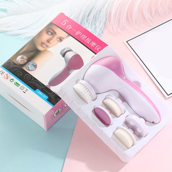 multifunctional 5-in-1 facial cleansing instrument electric waterproof facial cleansing brush soft hair makeup massage facial cleansing inst
multifunctional 5-in-1 facial cleansing instrument electric waterproof facial cleansing brush soft hair makeup massage facial cleansing inst