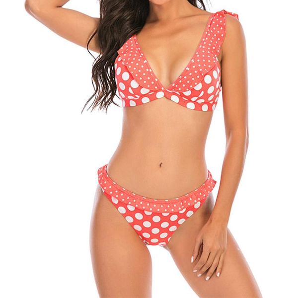 women's swimwear teen size 2021 dot print bikini girl string fused female bathing suit maillot de bain femme women swimsuit, White;black
women's swimwear teen size 2021 dot print bikini girl string fused female bathing suit maillot de bain femme women swimsuit, White;black