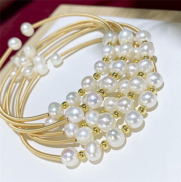 beaded, strands habitoo fashion natural 7-8mm white near round freshwater pearl bracelet gold bead mix bangle for weomen jewelry gifts, Black
beaded, strands habitoo fashion natural 7-8mm white near round freshwater pearl bracelet gold bead mix bangle for weomen jewelry gifts, Black