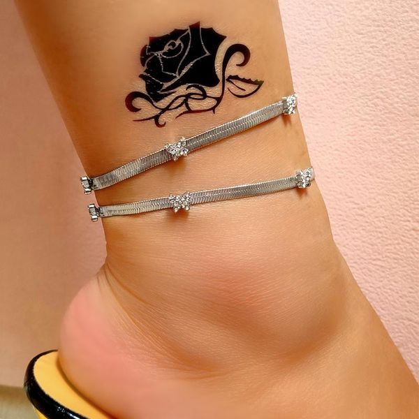 chains bohemian cute crystal butterfly snake link chain anklets women simple metal ankle bracelet beach party jewelry, Silver
chains bohemian cute crystal butterfly snake link chain anklets women simple metal ankle bracelet beach party jewelry, Silver