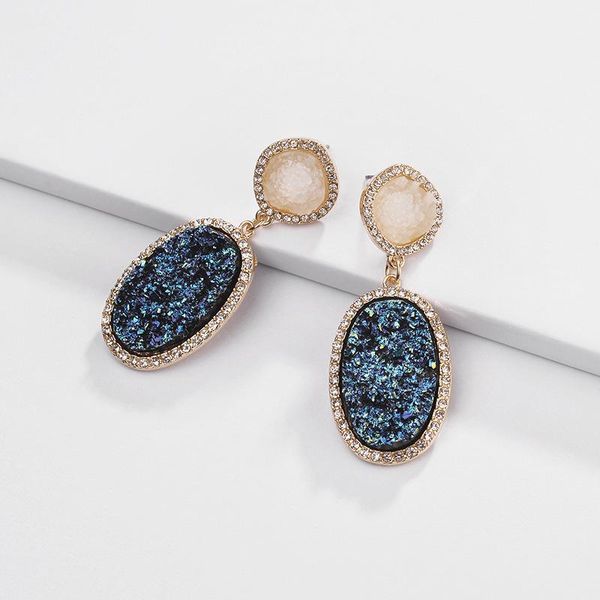 oval rhinestone encircle resin druzy earrings for women fashion jewelry wholesale dangle & chandelier, Silver
oval rhinestone encircle resin druzy earrings for women fashion jewelry wholesale dangle & chandelier, Silver
