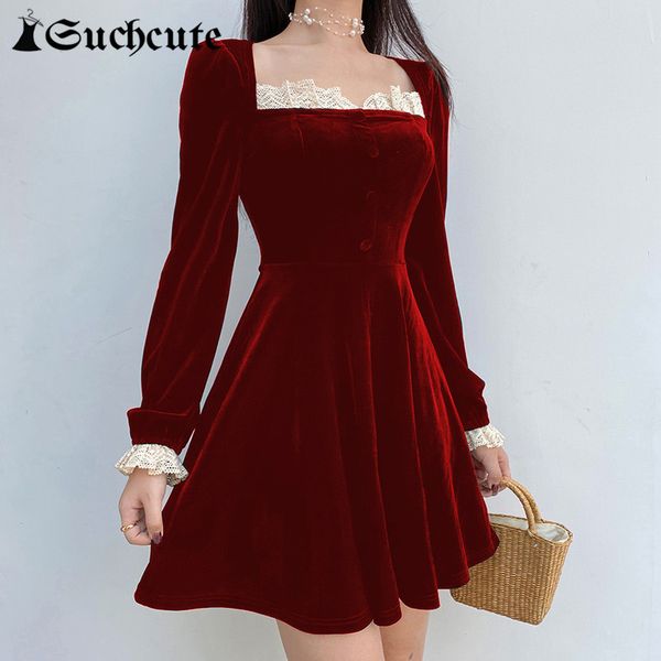 casual dresses spring y2k aesthetic lace trim mini dress partywear ladies elegent long sleeve gothic korean style ambs, Black;gray
casual dresses spring y2k aesthetic lace trim mini dress partywear ladies elegent long sleeve gothic korean style ambs, Black;gray