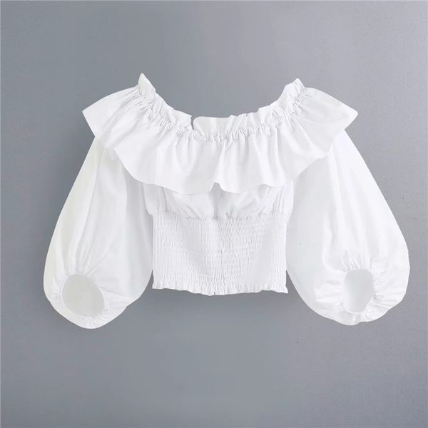 women's blouses & shirts women vintage cotton white short blouse female summer fashion puff sleeve ruffles solid shirts slash neck
women's blouses & shirts women vintage cotton white short blouse female summer fashion puff sleeve ruffles solid shirts slash neck
