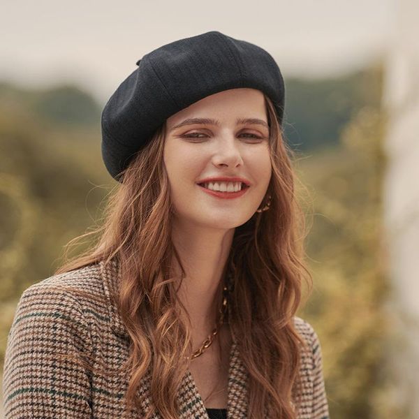 berets 2021autumn winter hats for women's retro elegant beret sweet french literary pumpkin hat casual woolen, Blue;gray
berets 2021autumn winter hats for women's retro elegant beret sweet french literary pumpkin hat casual woolen, Blue;gray