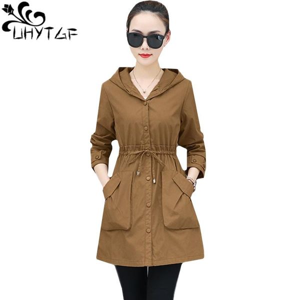 women's trench coats uhytgf spring coat women hooded autumn for single-breasted plus size outerwear lace-up slim thin 462, Tan;black
women's trench coats uhytgf spring coat women hooded autumn for single-breasted plus size outerwear lace-up slim thin 462, Tan;black
