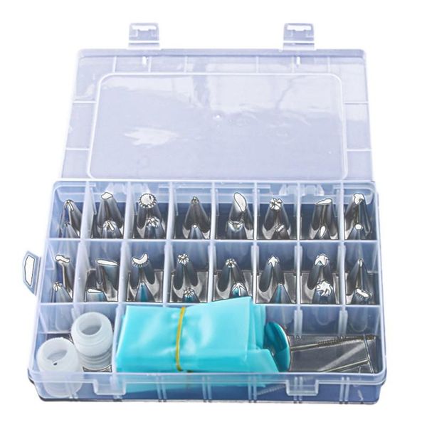 baking & pastry tools 6pcs icing piping cream bag 32pcs/set stainless steel nozzle set diy cake decorating tips kitchen accessories
baking & pastry tools 6pcs icing piping cream bag 32pcs/set stainless steel nozzle set diy cake decorating tips kitchen accessories