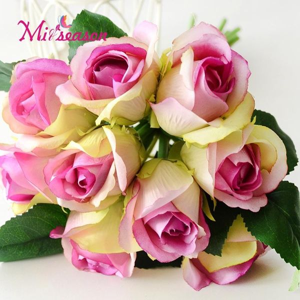 hight quality silk flower european 1 bouquet artificial flowers fall vivid rose fake leaf wedding home party decoration decorative & wreaths
hight quality silk flower european 1 bouquet artificial flowers fall vivid rose fake leaf wedding home party decoration decorative & wreaths