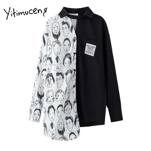 yitimuceng vintage blouse women patchwork print button up shirts long sleeve turn-down collar spring fashion 210601, White
yitimuceng vintage blouse women patchwork print button up shirts long sleeve turn-down collar spring fashion 210601, White
