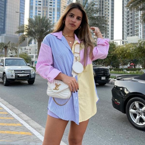 ethnic clothing 2021 summer pinstripe color matching contrast loose boyfriend wind front short back long shirt female sleeves top, Red
ethnic clothing 2021 summer pinstripe color matching contrast loose boyfriend wind front short back long shirt female sleeves top, Red