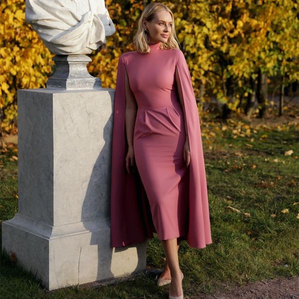 elegant saudi arabic dubai tea length formal evening dresses sheath cape sleeve high neck simple party gowns women modest satin prom dress v, Black;red
elegant saudi arabic dubai tea length formal evening dresses sheath cape sleeve high neck simple party gowns women modest satin prom dress v, Black;red