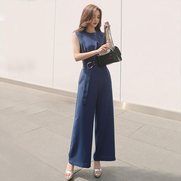 summer round neck sleeveless womens romper wide leg slim waist bandage overalls rompers, Black;white
summer round neck sleeveless womens romper wide leg slim waist bandage overalls rompers, Black;white