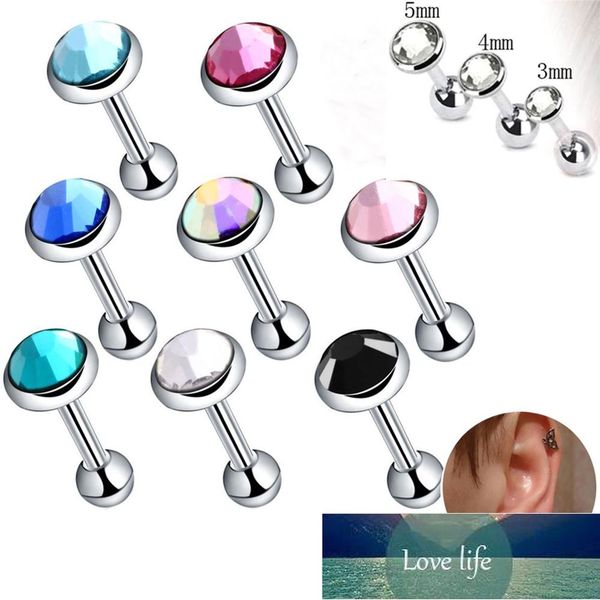 1pair steel gem barbell ear cartilage tragus helix stud earring piercing fashion multicolor surgical steel zircon ear stud factory price exp, Golden;silver
1pair steel gem barbell ear cartilage tragus helix stud earring piercing fashion multicolor surgical steel zircon ear stud factory price exp, Golden;silver