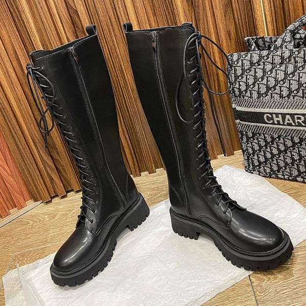 martin black thick bottom round head lace up high long tube knight women's 2021 autumn and winter boots
martin black thick bottom round head lace up high long tube knight women's 2021 autumn and winter boots