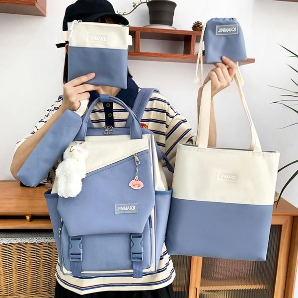 backpack 2021 5pcs/set large bag high school students college lapschoolbag girls women female travel storage bagpack
backpack 2021 5pcs/set large bag high school students college lapschoolbag girls women female travel storage bagpack