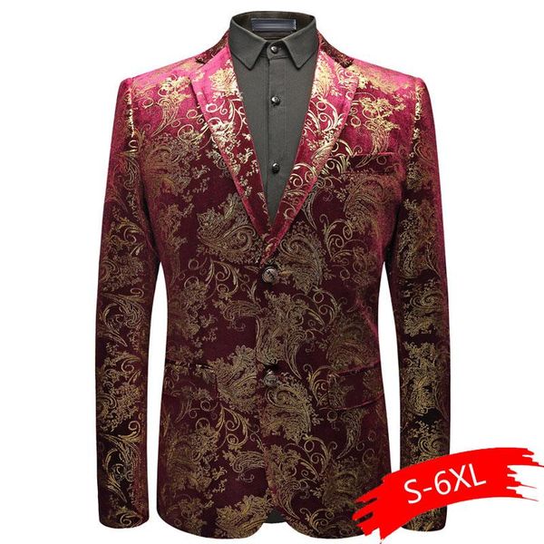 men's suits & blazers velvet silver blazer men paisley floral jackets wine red golden stage suit jacket elegant wedding mens plus size, White;black
men's suits & blazers velvet silver blazer men paisley floral jackets wine red golden stage suit jacket elegant wedding mens plus size, White;black