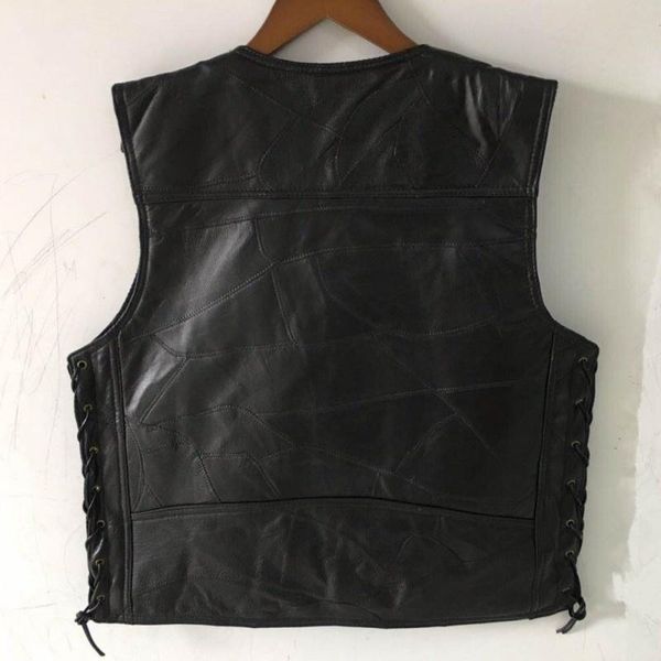 men's vests biker moto male sleeveless v-neck single breasted leather waistcoat size lacing up pocekts plus s-4xl mens fashion, Black;white
men's vests biker moto male sleeveless v-neck single breasted leather waistcoat size lacing up pocekts plus s-4xl mens fashion, Black;white