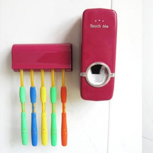 toothpaste dispenser, automatic squeezer with wall mounted toothbrush holder set-5 brush hands-a holders
toothpaste dispenser, automatic squeezer with wall mounted toothbrush holder set-5 brush hands-a holders