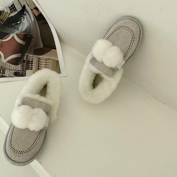 boots snow women winter warm shoes non-slip on flats wool fur lined ankle ladies flat white ball fashion silver, Black
boots snow women winter warm shoes non-slip on flats wool fur lined ankle ladies flat white ball fashion silver, Black