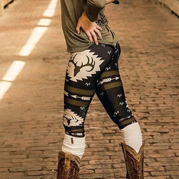 women's leggings camouflage christmas trouser cartoon pants fashion slim print comfortable elastic woman plus size, Black
women's leggings camouflage christmas trouser cartoon pants fashion slim print comfortable elastic woman plus size, Black