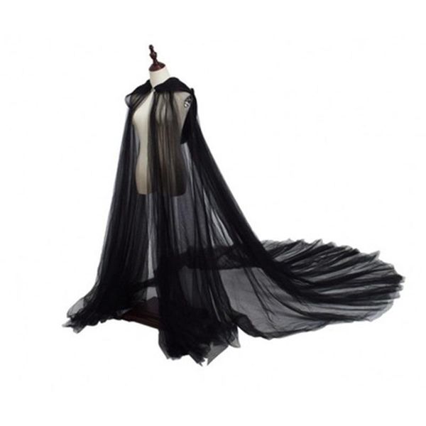 wraps & jackets wedding cape bridal girlfriend wrap black tulle floor length coat with hat big skirt hemline for hallowmas, White
wraps & jackets wedding cape bridal girlfriend wrap black tulle floor length coat with hat big skirt hemline for hallowmas, White