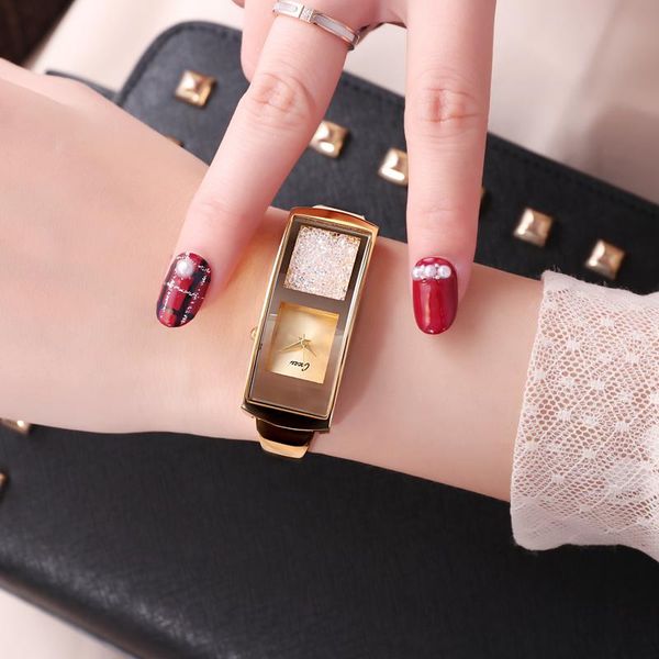 wristwatches cacaxi brand fashion casual style gloden quartz watches women clock rectangle ladies wrist watch relogio feminino a222, Slivery;brown
wristwatches cacaxi brand fashion casual style gloden quartz watches women clock rectangle ladies wrist watch relogio feminino a222, Slivery;brown