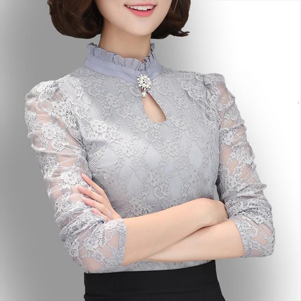 autumn turtleneck long puff sleeved womens blouses lace feminine fashion ruffled button base blouse plus size, White
autumn turtleneck long puff sleeved womens blouses lace feminine fashion ruffled button base blouse plus size, White