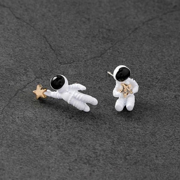 stud girl earrings cute cartoon figure astronaut stars small for women jewelry accessories, Golden;silver
stud girl earrings cute cartoon figure astronaut stars small for women jewelry accessories, Golden;silver