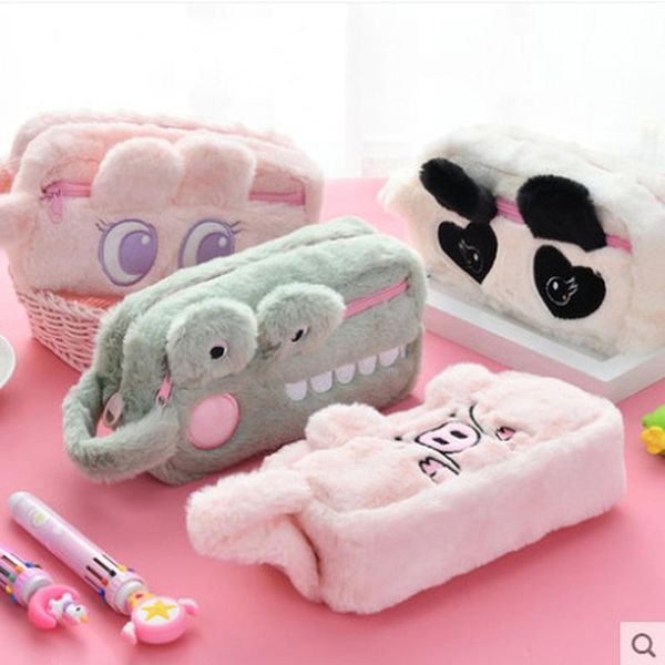pencil bags cute cartoon plush case kawaii animals large capacity box cosmetic bag for kids gift school office stationery
pencil bags cute cartoon plush case kawaii animals large capacity box cosmetic bag for kids gift school office stationery