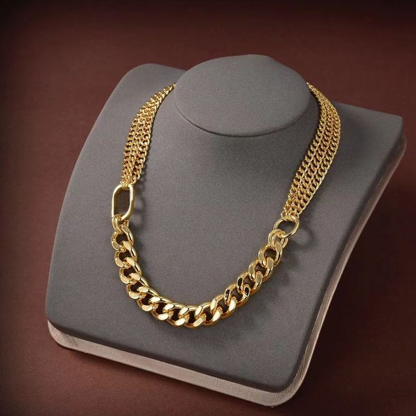 fashion gold chain necklace for mens women party wedding engagement lovers gift jewelry with box nrj, Silver
fashion gold chain necklace for mens women party wedding engagement lovers gift jewelry with box nrj, Silver