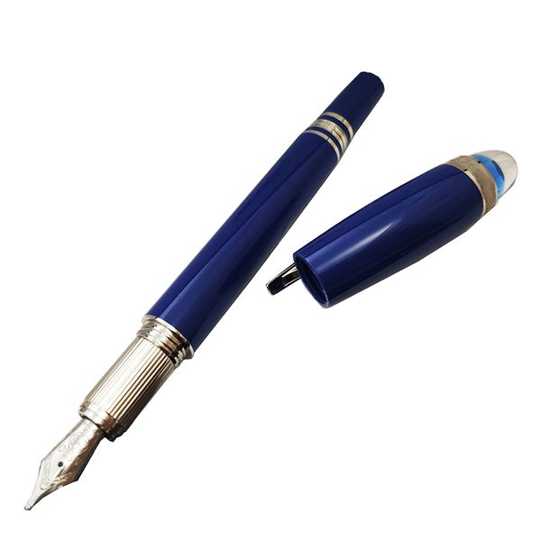 giftpen blue classic fountain pens noble luxury pen pure metal process 4810 nib